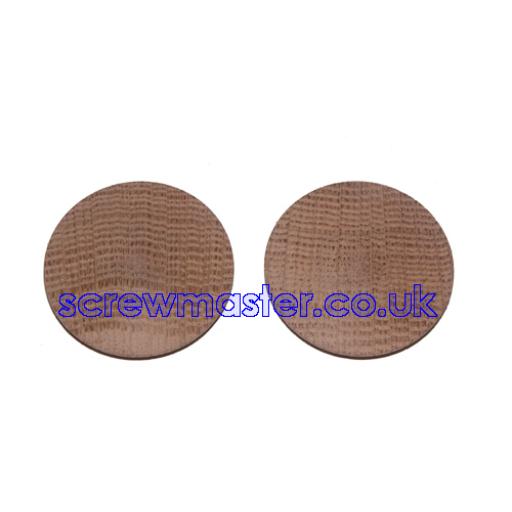 Solid Oak Cover Cap for 35mm hinge hole trim blanking plate