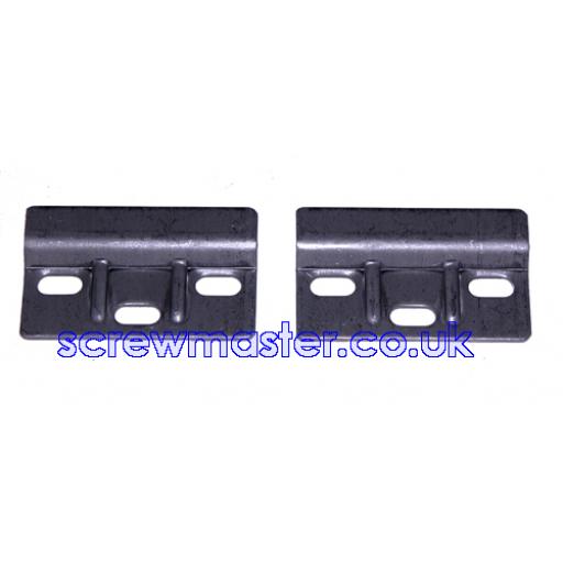 Pair of heavy duty cabinet hanger WALL PLATES for kitchen cupboards