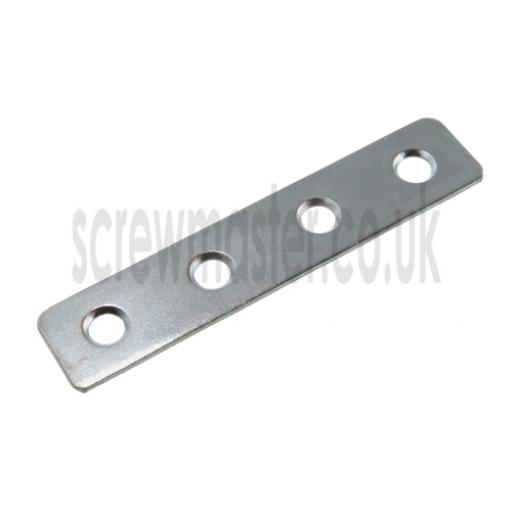 Flat Steel Repair Plate 76mm x 16mm x 1.6mm metal mending strip BZP