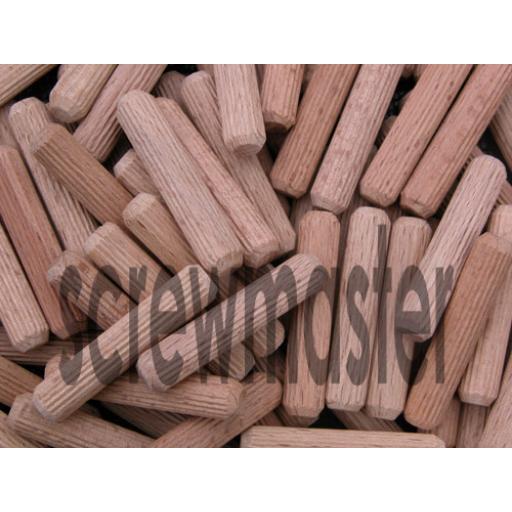 100 Fluted Dowels 10mm x 45mm beech hardwood jointing crafts